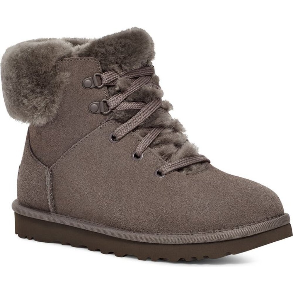 UGG Classic Mini Alpine Boots with Fur Trim